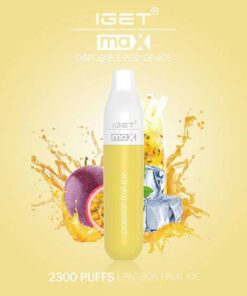 iGET MAX VAPE 2300 PUFF – PASSION FRUIT ICE