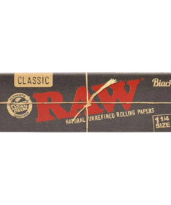 RAW Rolling Papers - Black 1¼ Size