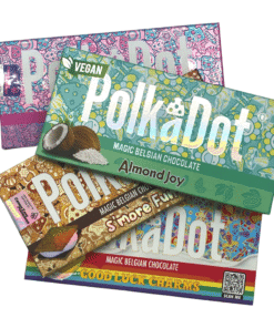 Polka Dot magic mushroom chocolate bar