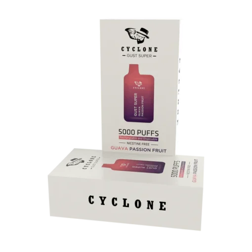 Nicotine Free Gust Super Guava Passion Fruit Rechargeable Disposable