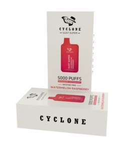 Nicotine Free Gust Super Watermelon Raspberry Rechargeable Disposable