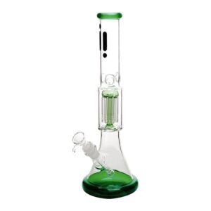 14 infyniti 8 arm tree perc beaker bong green 1.jpg