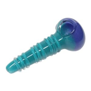 4 5 cone shape glass hand pipe assorted colour blue.jpg