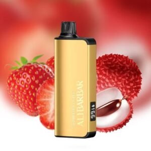 alibarbar 9000 puffs vape strawyberry lychee the vape bar www.thevapebar.com .au .jpg