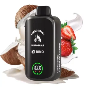 bimo turbo 20000 puffs strawberry coconut.webp