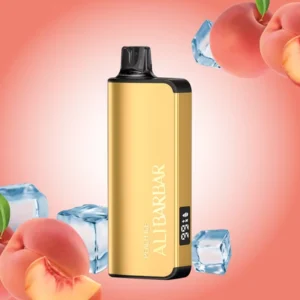 alibarbar ingot peach ice 9000 puffs ausvape direct.webp