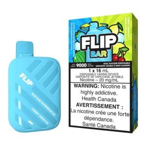 flip bar disposable vape device blue razz watermelon ice and cherry lemon ice.jpg