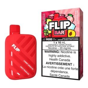flip bar disposable vape device cherry lemon ice and juicy peach ice.jpg