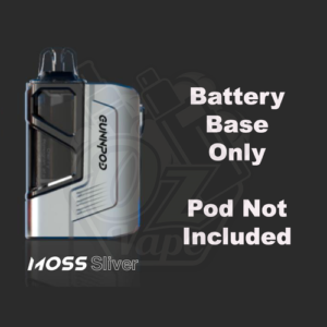 gunnpod moss battery base only silver.png