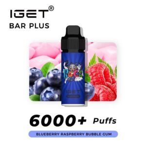 iget bar plus blueberry raspberry bubble gum 6000 puffs the vape bar iget vapes australia 1.jpg