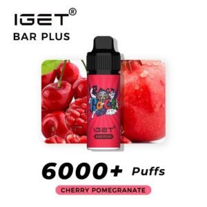 iget bar plus cherry pomegranate 6000 puffs the vape bar iget australia 1.jpg