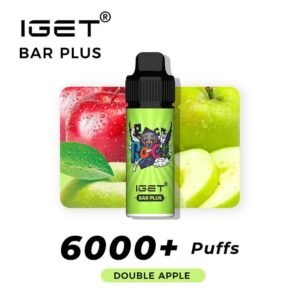 iget bar plus double apple 6000 puffs the vape bar iget vapes australia.jpg