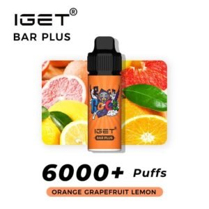 iget bar plus orange grapefruit orange 6000 puffs the vape bar iget vapes australia.jpg