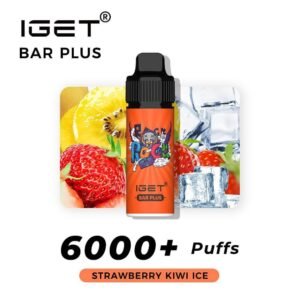 iget bar plus strawberry kiwi ice 6000 puffs the vape bar iget vapes australia 1.jpg