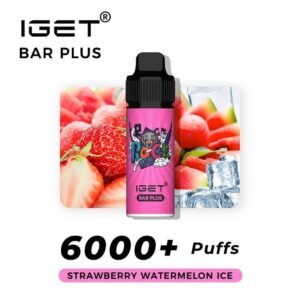 iget bar plus strawberry watermelon ice 6000 puffs the vape bar iget australia 1.jpg