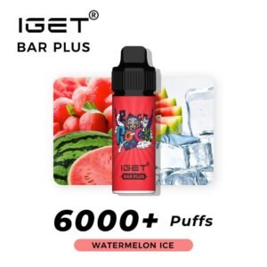 iget bar plus watermelon ice 6000 puffs the vape bar iget australia.jpg