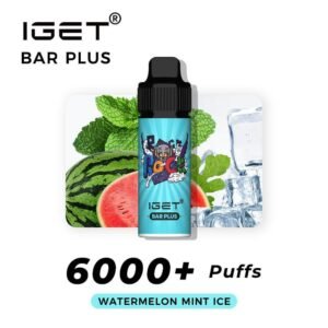 iget bar plus watermelon mint ice 6000 puffs the vape bar iget australia 1.jpg