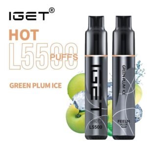 iget hot l5500 green plum ice 5500 puff disposable vape australia the vape bar buy iget vape online 1.jpg