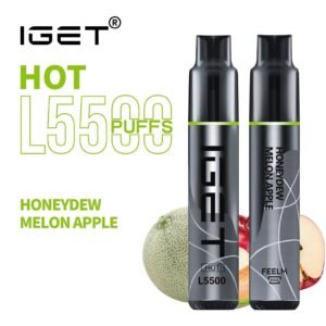 iget hot l5500 honeydew melon apple 5500 puff 1.jpg
