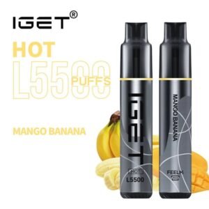 iget hot l5500 mango banana ice 5500 puff disposable vape australia the vape bar buy iget vape online 1.jpg