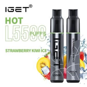 iget hot l5500 strawberry kiwi ice 5500 puff disposable vape australia the vape bar buy iget vape online 1.jpg
