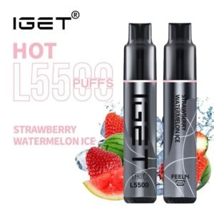 iget hot l5500 strawberry watermelon ice 5500 puff disposable vape australia the vape bar buy iget vape online.jpg