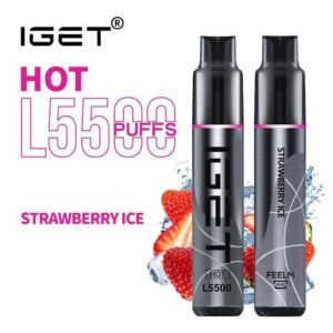 iget hot l5500 strawberry ice 5500 puff disposable vape australia the vape bar buy iget vape online 1.jpg