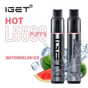 iget hot l5500 watermelon ice 5500 puff disposable vape australia the vape bar buy iget vape online 1.jpg