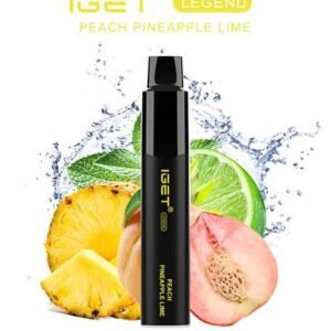 iget legend 4000 puff peach pineapple lime disposable vape australia 1.jpg