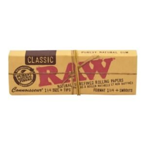 raw classic connoisseur 1 1 4 rolling papers with tips f01c1b90 fa2b 49f0 aafd d1f531dafbb3.jpg