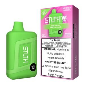 stlth 8k pro disposable vape device green apple ice.jpg