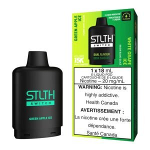 stlth switch e liquid pod pack green apple ice and white grape ice.jpg